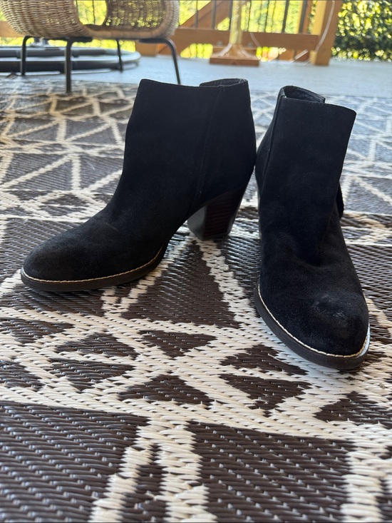 Shoes - Sam Edelman | Macon Black Suede / Leather Ankle Boots